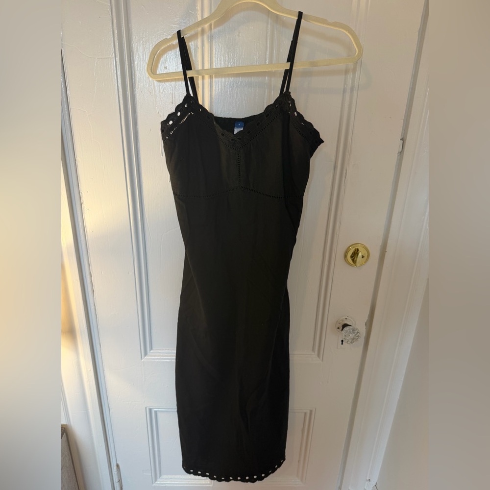 Old Navy Black Eyelet Dress